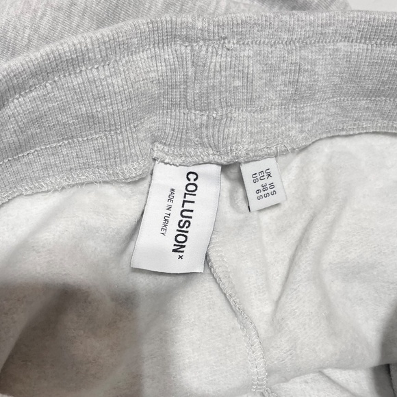 New Collusion Skinny Joggers Sweatpants Heather Grey Size 6 Short Length - Picture 13 of 16